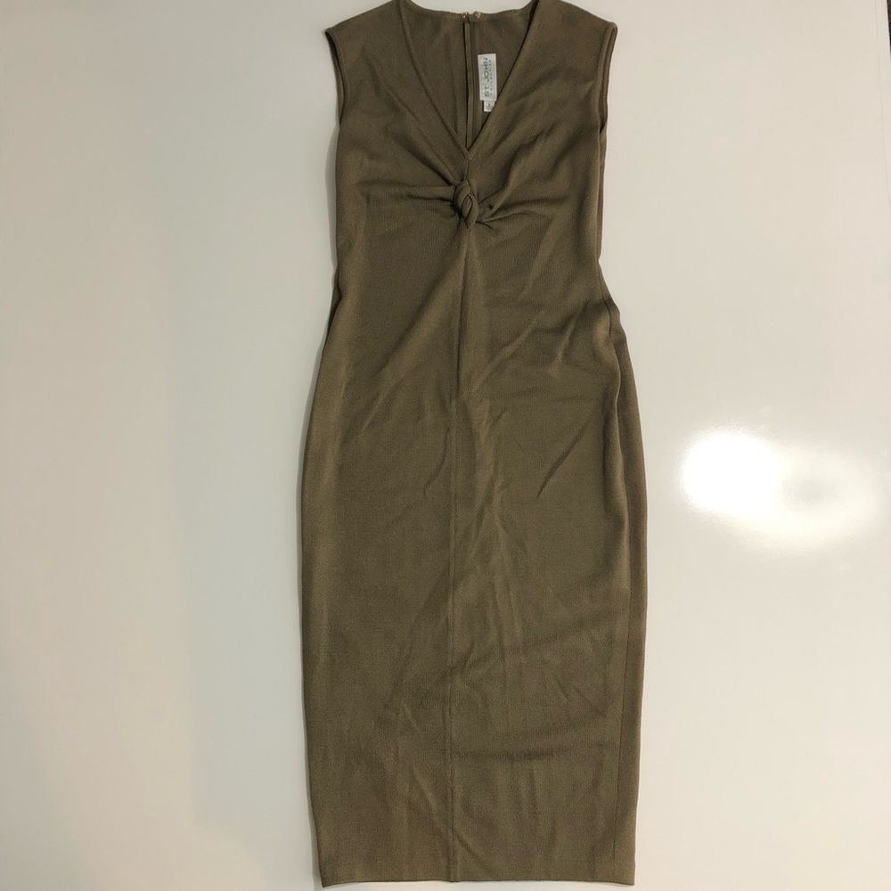 St. John Tan Maxi Dress